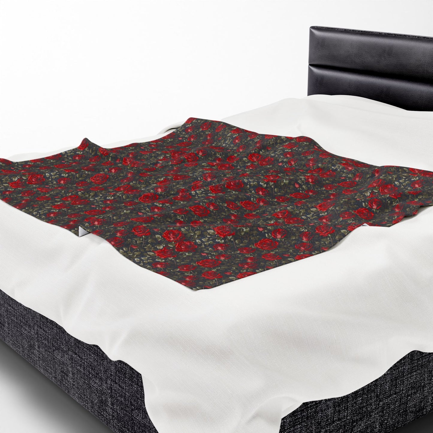 Cozy Floral Velveteen Plush Blanket - Soft Throw for Home Decor, Gifts, Christmas, Bedding, Living Room, Warmth