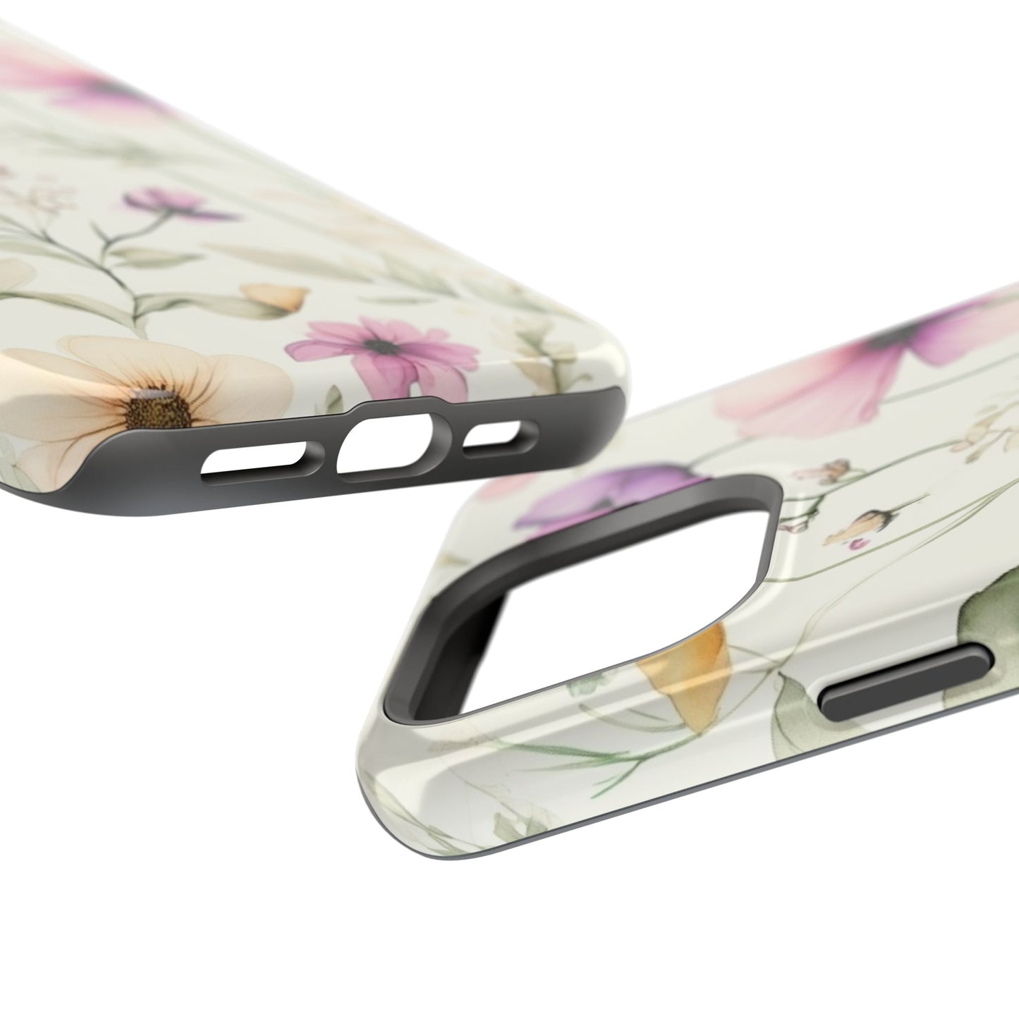 Floral Watercolor Magnetic Impact-Resistant Phone Case
