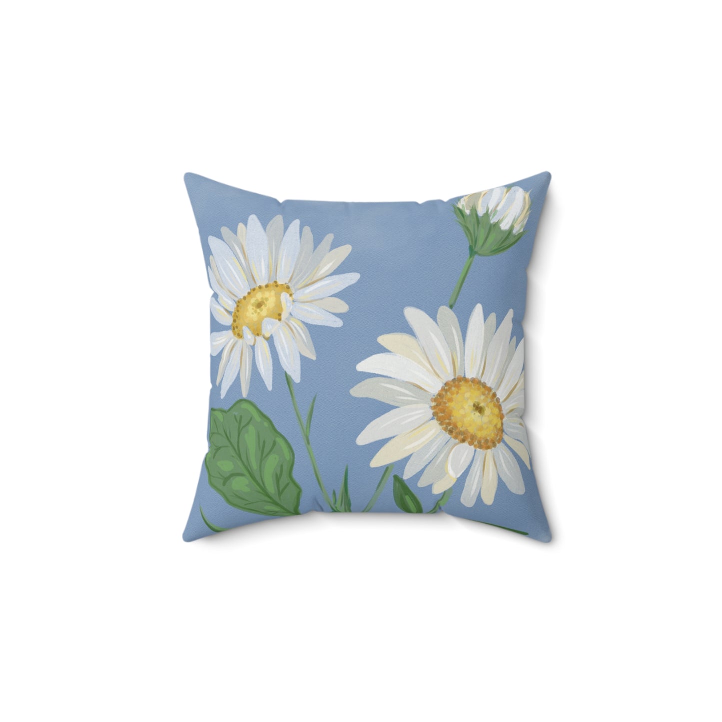 Daisy Floral Throw Pillow, Cozy Home Decor, Boho Chic Cushion,  Living Room Accent