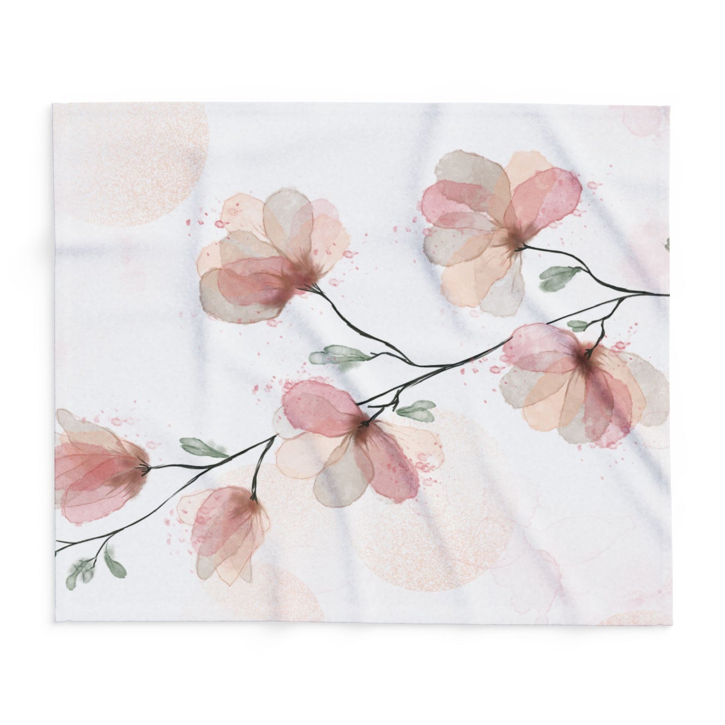 Floral Arctic Fleece Blanket - Cozy Comfort, Home Decor, Gift for Her, Wedding Decor, Blanket for Every Season