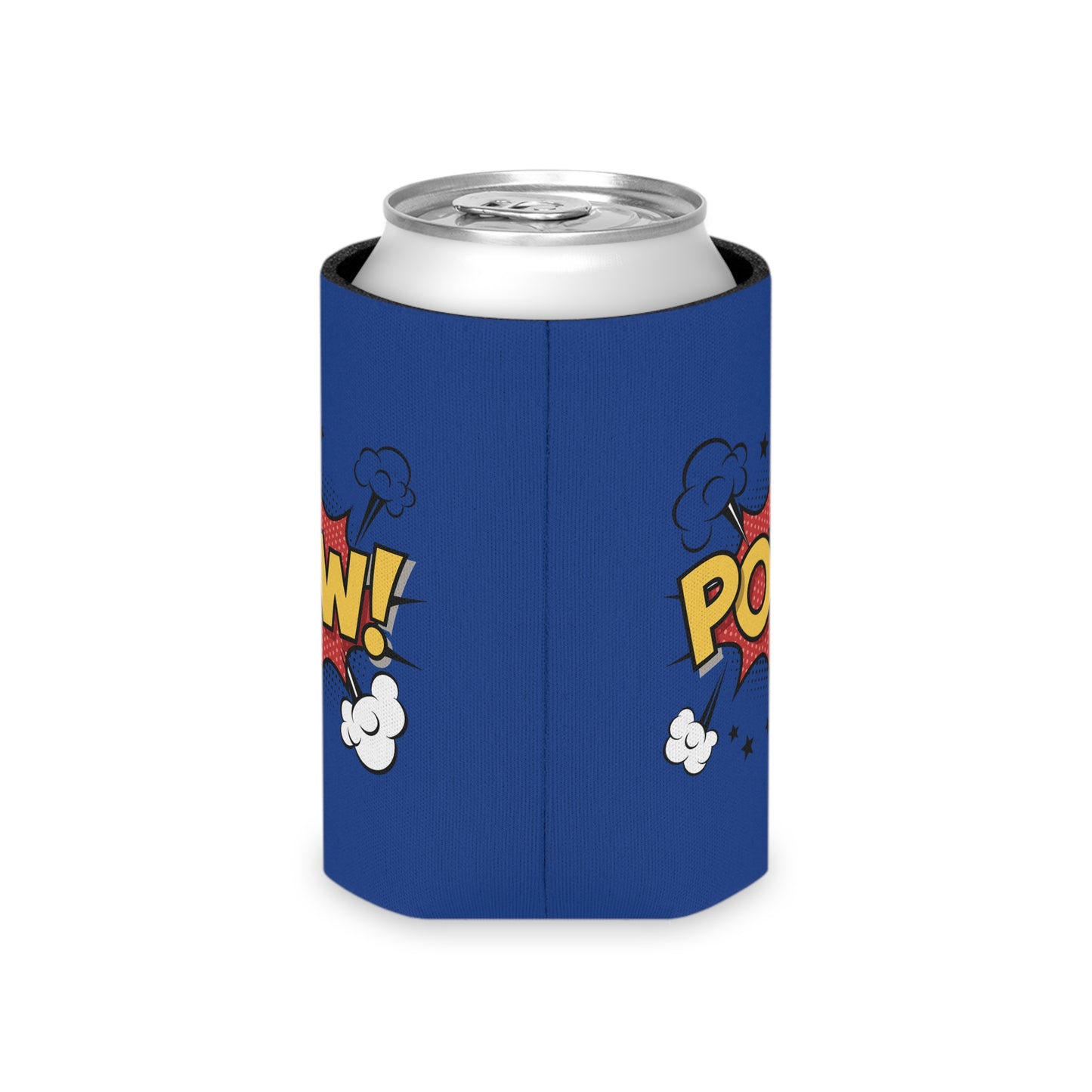 Comic Book Style Beer Can Cooler, Fun Drink Holder, Gift for Gamers, Party Supplies, Summer BBQ Accessory