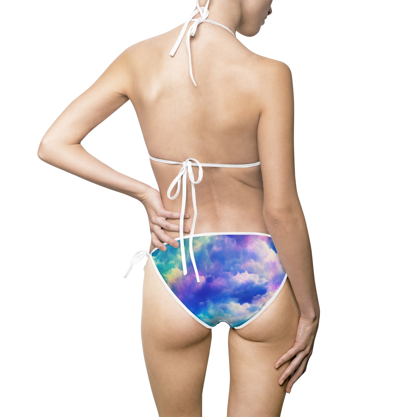 Vibrant Tie-Dye Bikini Set, Colorful Swimsuit, Summer Beachwear, Pool Party Essential, Ocean Vacation Swimwear