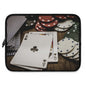 Poker Player Laptop Sleeve | Gaming Accessory for Gamers, Unique Gift for Poker Lovers, Stylish Tech Case, Perfect for Travel