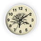 Elegant Tree Silhouette Wall Clock, Home Decor, Nature Lover Gift, Rustic Wall Art, Black and White Clock, Classic Timepiece