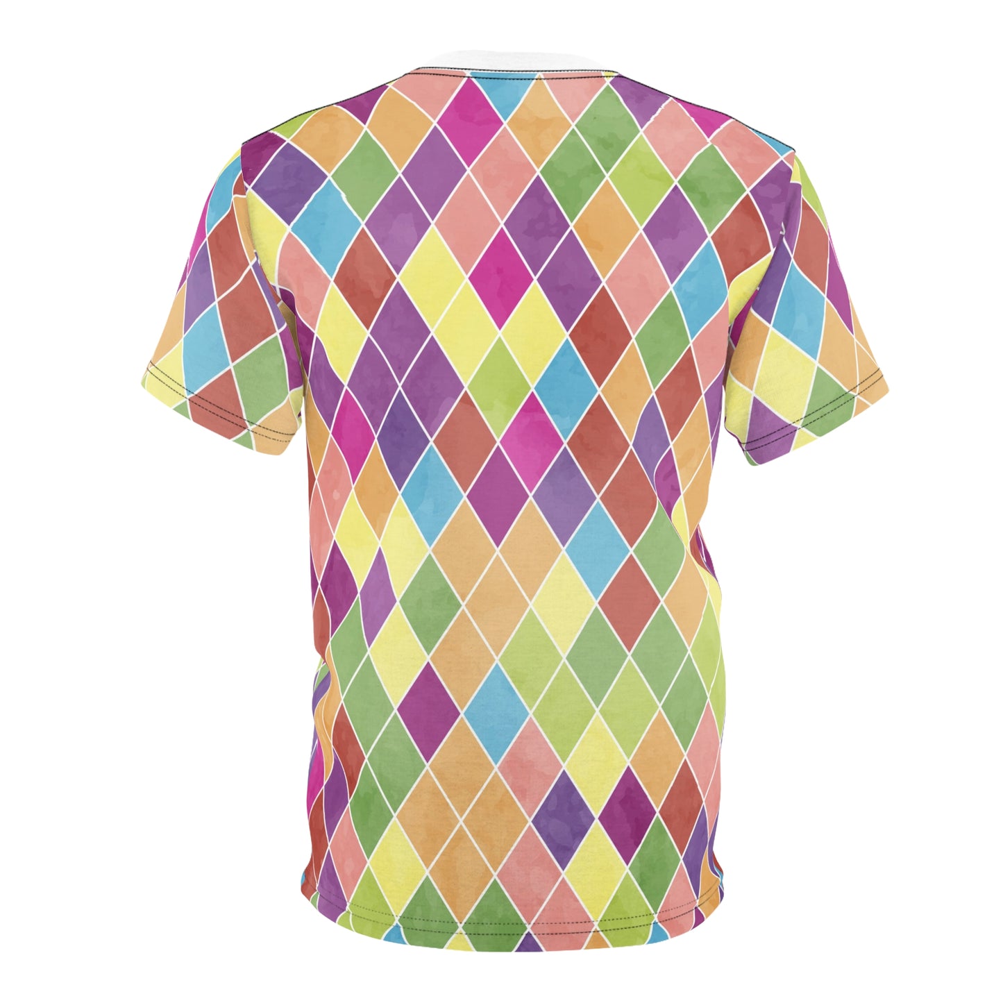 Colorful Geometric Pattern Unisex Tee, Vibrant Casual Wear, Art Tee, Festival Shirt, Summer Outfit, Gift for Him/Her