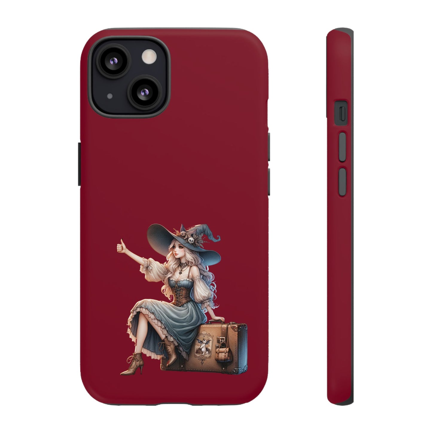 Witchy Phone Case - Magical, Durable - Halloween Gift, Cosplay Accessory, Cute Witch Design