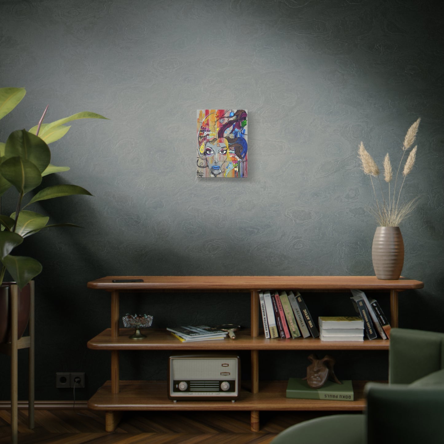 Colorful Graffiti Portrait Canvas