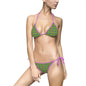 Vibrant Green Polka Dot Women's Bikini, Summer Swimwear, Beach Ready, Pool Party Essential, Vacation Must-Have