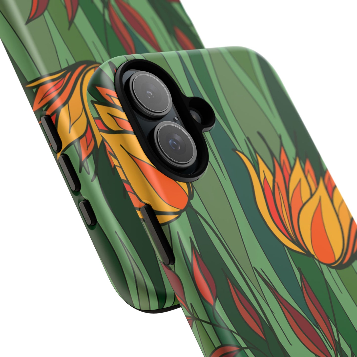 Vibrant Floral Phone Case, Nature-Inspired Tough Case, Eco-Friendly Cover, Unique Gift for Nature Lovers, Spring Decor