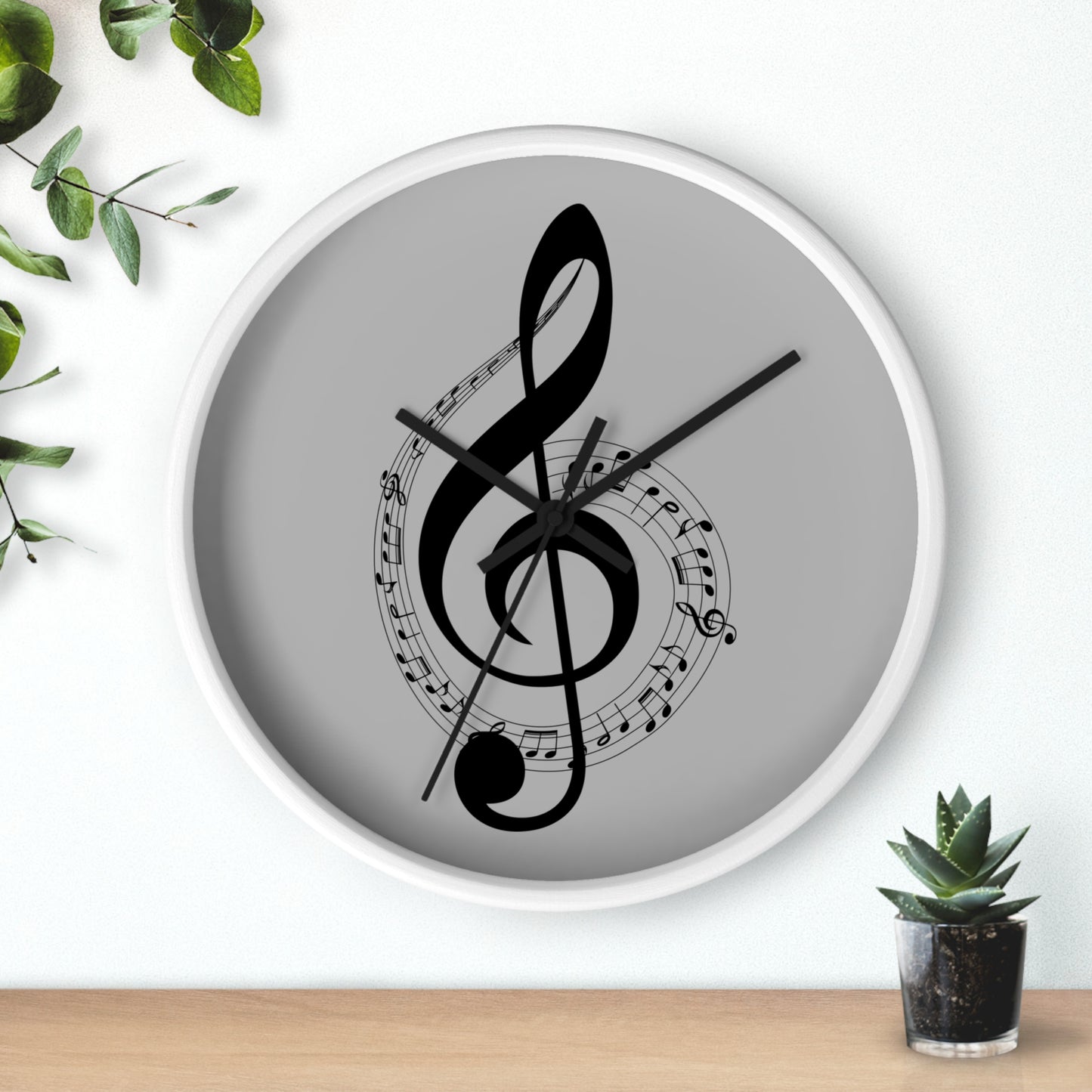Musical Notes Wall Clock - Perfect for Music Lovers, Home Decor