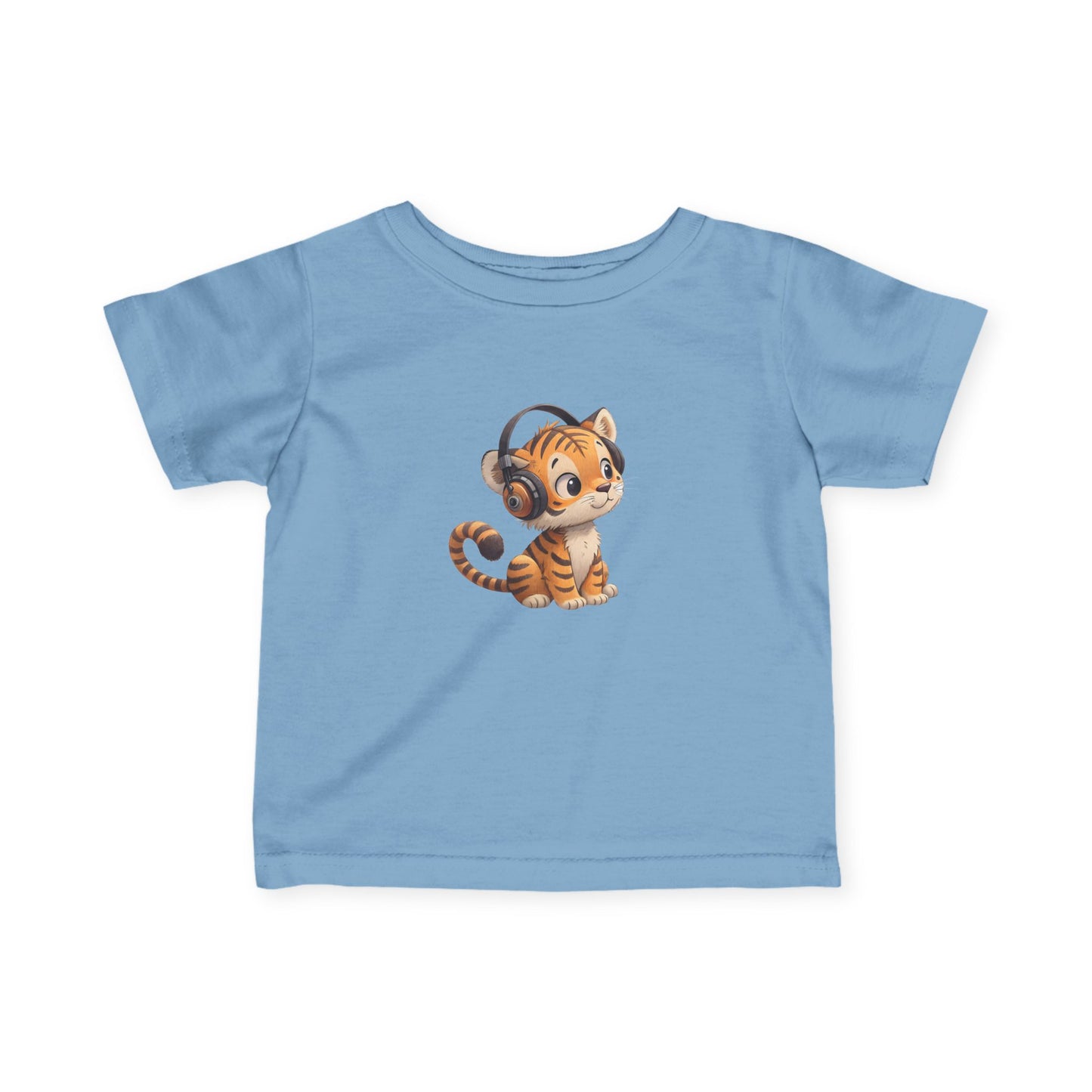 Cute Kitty Headphones Infant Tee, Baby T-Shirt, Toddler Shirt, Kids Apparel, Gift for Baby Shower, Birthday