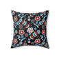 Floral Print Throw Pillow, Modern Decorative Cushion, Cozy Home Accent, Gift for Housewarming, Bohemian Style Decor