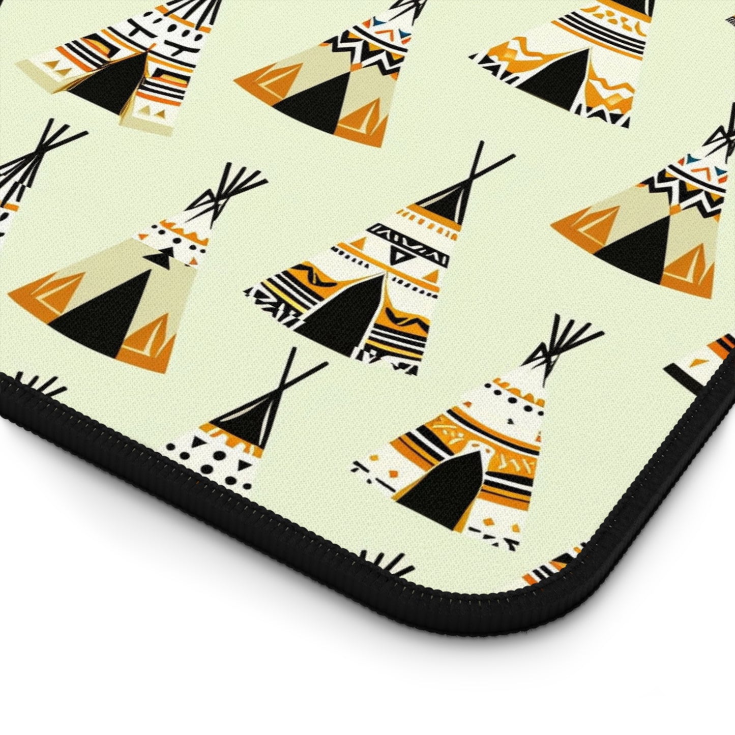 Tribal Teepee Desk Mat - Bohemian Workstation Decor