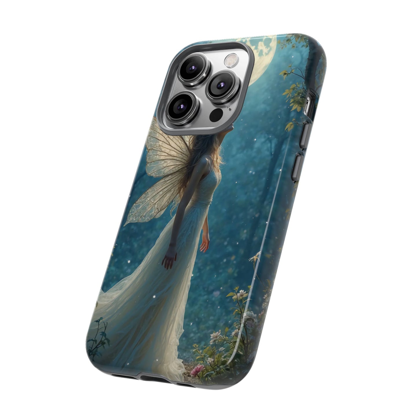 Fairy Moon Phone Case | Tough Cases for Nature Lovers, Fantasy Gift, Boho Phone Accessory, Ethereal Aesthetic, Magical Design