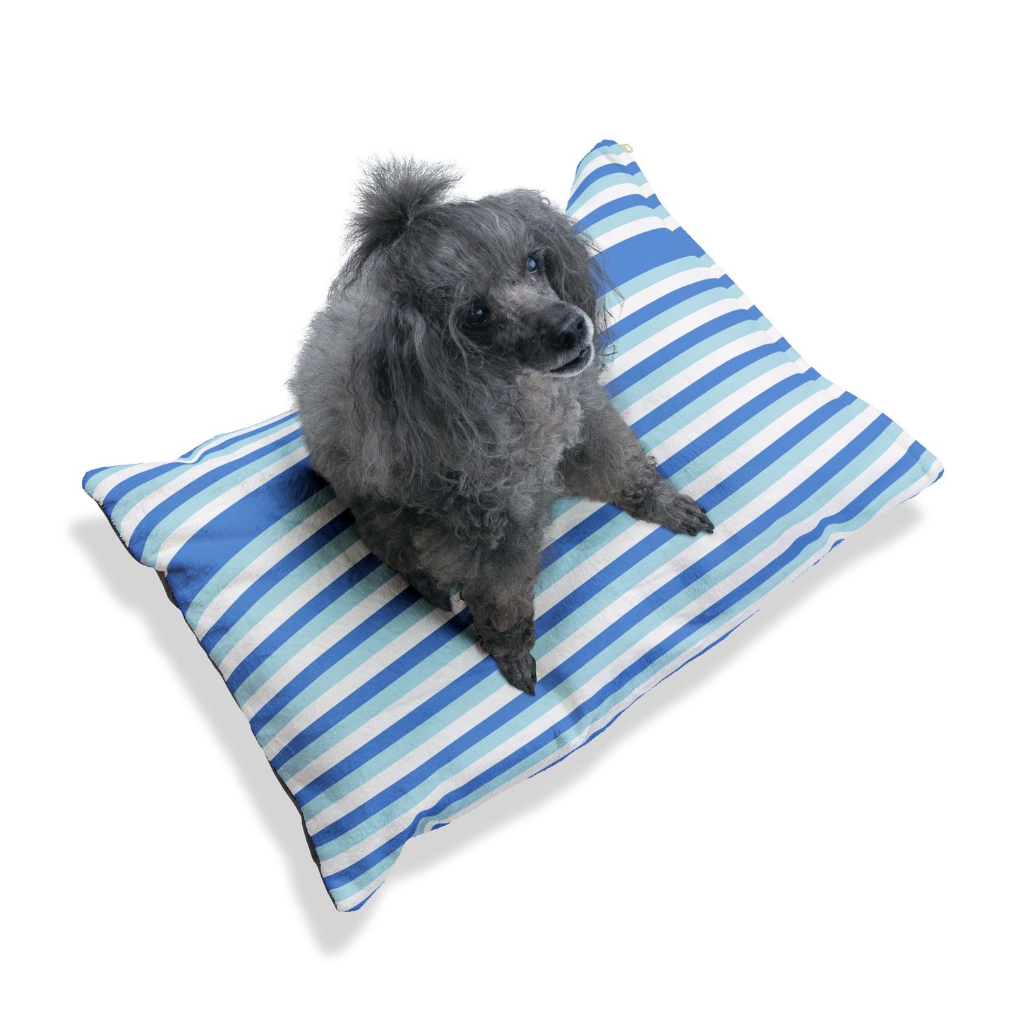 Cozy Coastal Striped Pet Bed | Soft Pet Cushion for Dogs & Cats, Dog Bed, Cat Bed, Striped Pet Pillow, Indoor Pet Furniture