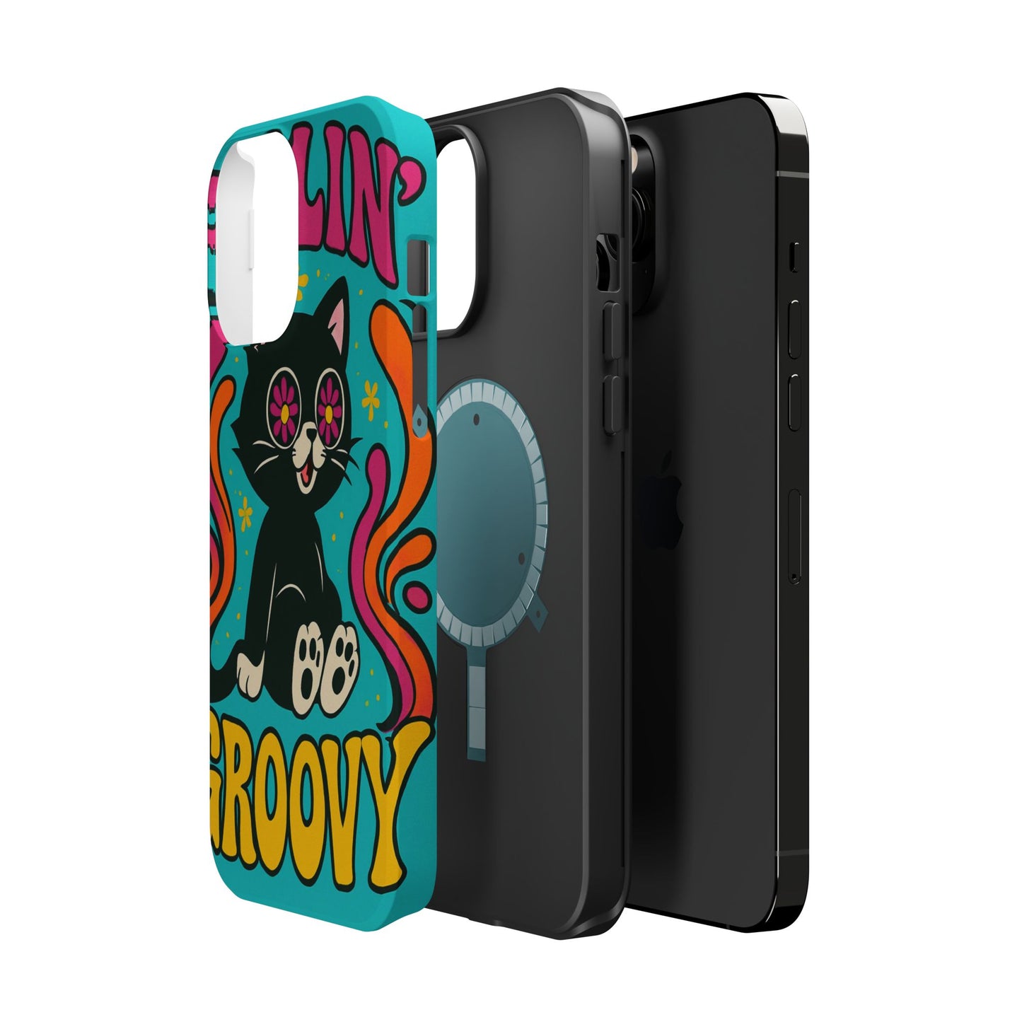 Groovy Cat Magnetic Impact-Resistant Phone Case