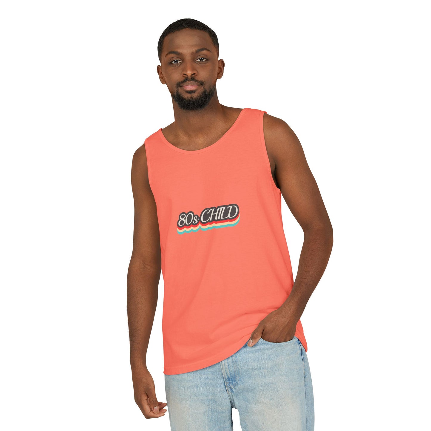 80s Child Unisex Tank Top | Retro Summer Wear, Vintage Style Shirt, Gift for 80s Lovers, Bohemian Fashion, Nostalgic Apparel