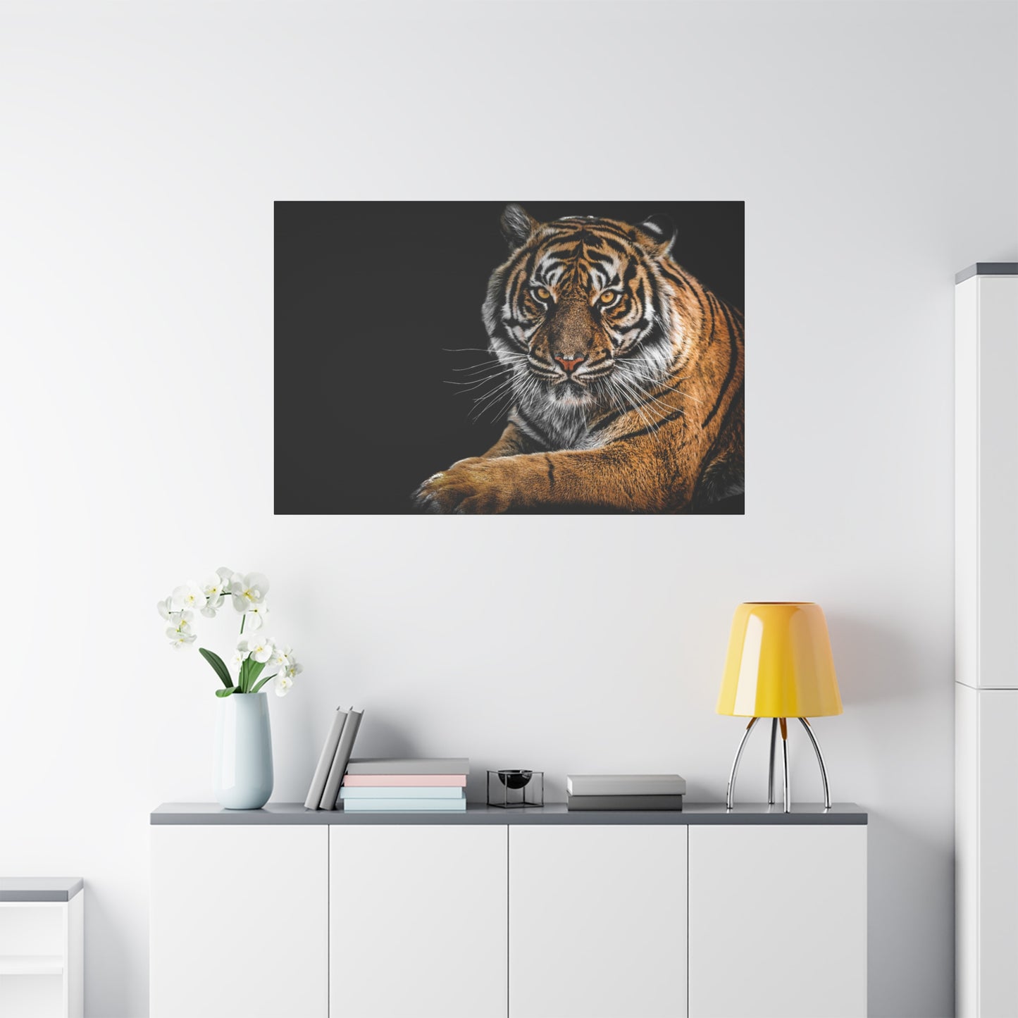 Majestic Tiger Canvas Art, Perfect for Animal Lovers, Home Decor, Gift for Wildlife Enthusiasts, Modern Wall Art, 1.25" Depth