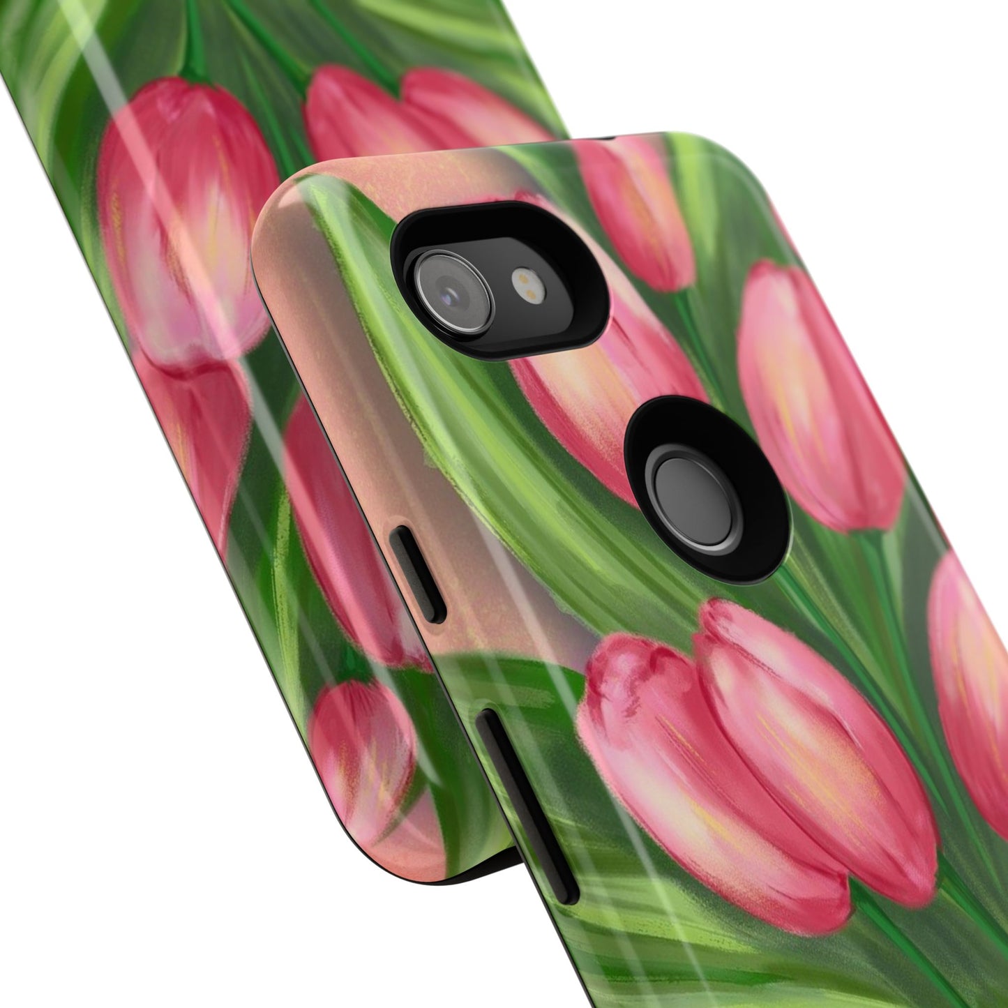 Floral Phone Case with Vibrant Tulips - Tough Cases for Garden Lovers, Spring Gifts, Nature Enthusiasts, Unique Gadget Accessories, [...]