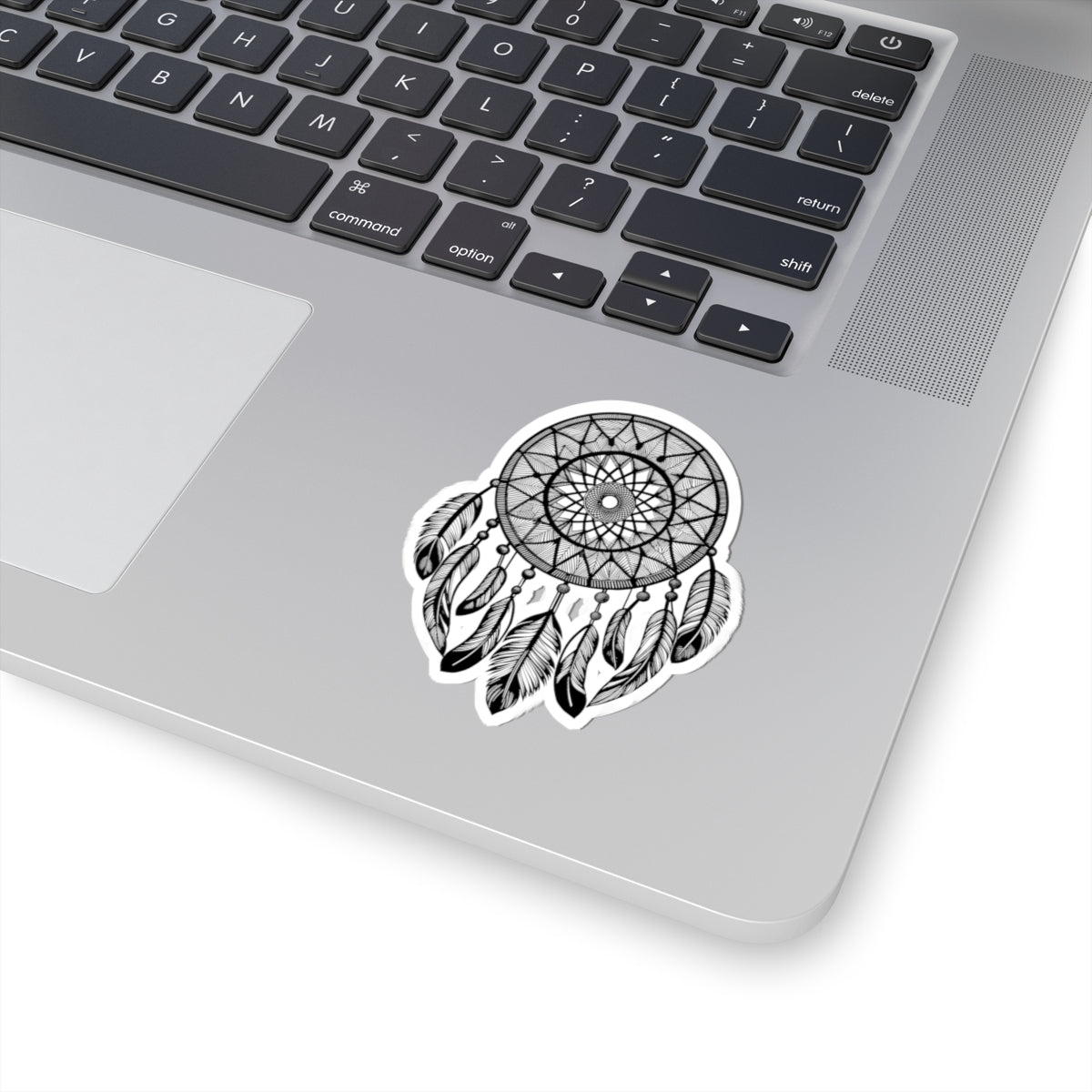Dreamcatcher Kiss-Cut Sticker — Boho Feather Laptop Decal