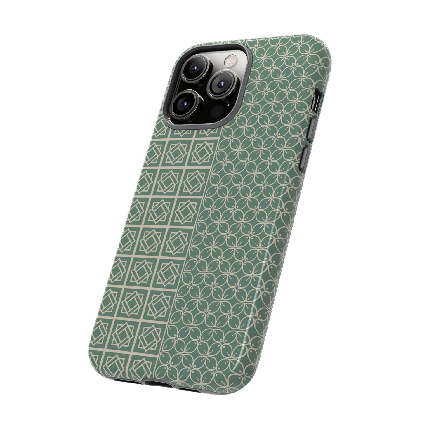 Stylish Phone Case with Geometric Patterns, Tough Cases, Durable Cell Phone Cover, Trendy Smartphone Accessory, Functional Gift Idea