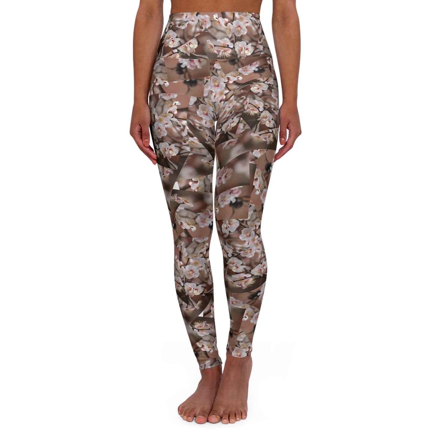 Floral High Waisted Yoga Leggings Comfortable Activewear