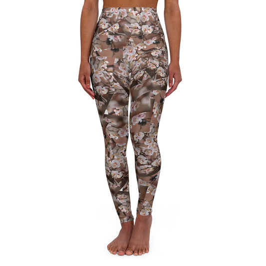 Floral High Waisted Yoga Leggings Comfortable Activewear
