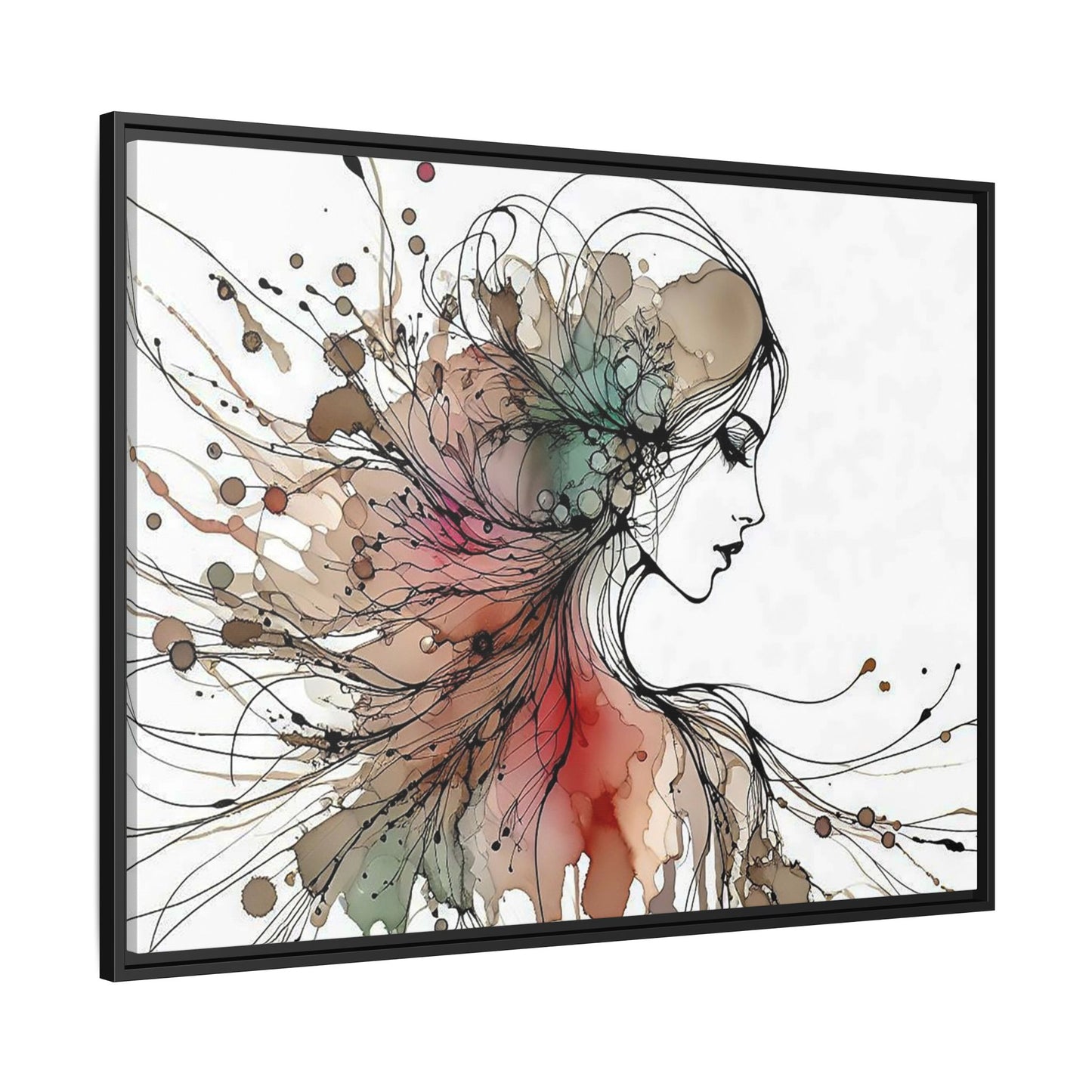 Matte Canvas, Framed (Multi-color) - Girl Whispers