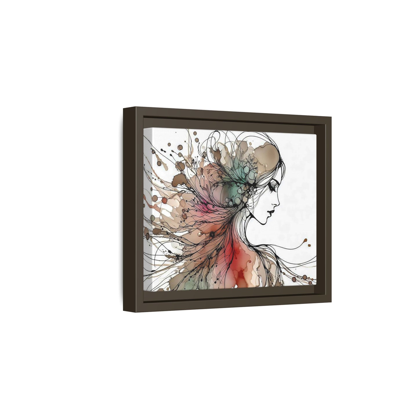 Matte Canvas, Framed (Multi-color) - Girl Whispers