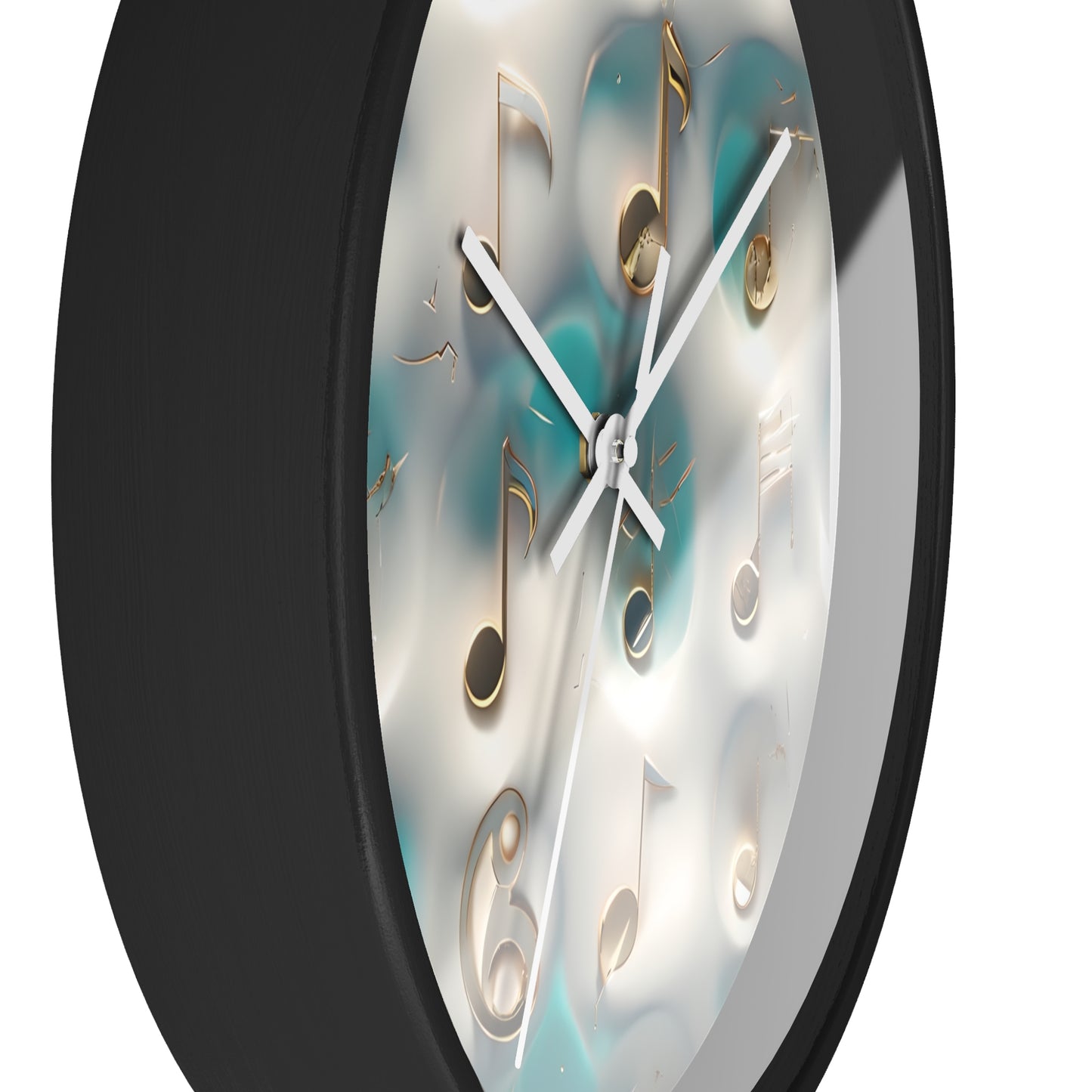 Musical Notes Wall Clock - Home Decor for Music Lovers, Gift for Musicians