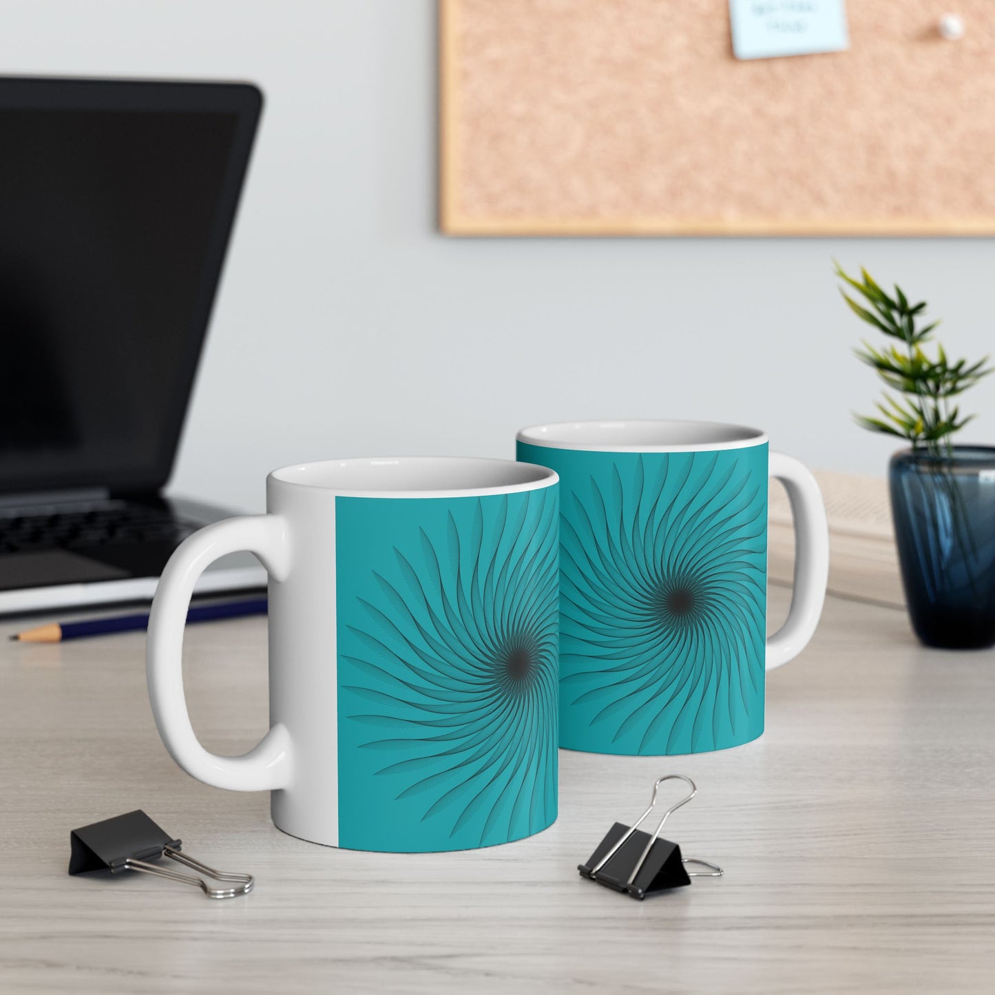 Vibrant Swirl Ceramic Mug - Perfect for Coffee Lovers, Housewarming Gift, Birthday, Home Decor, Tea Enthusiast