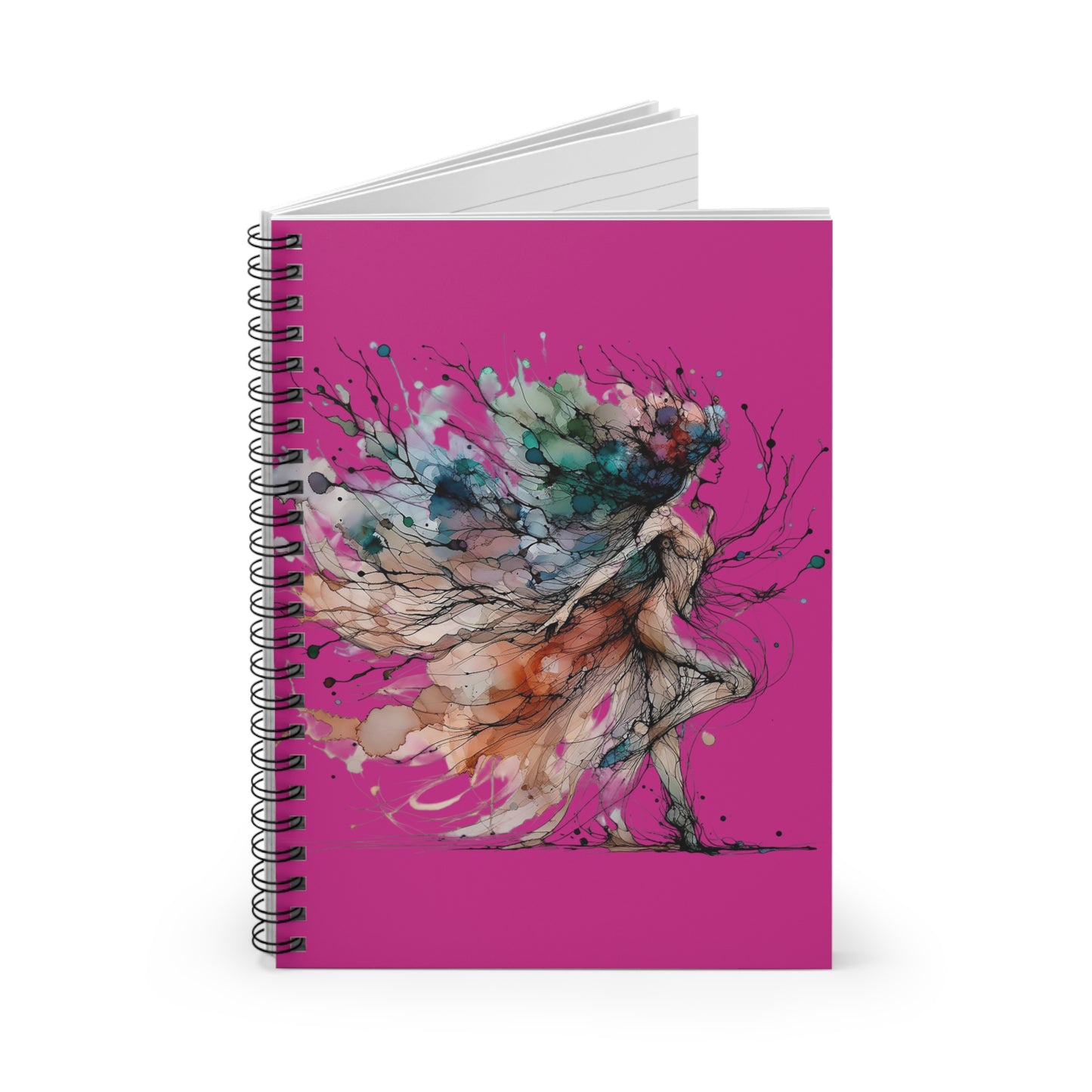 Artistic Spiral Notebook - Colorful Elegance, Inspirational Journal, Gift for Artists, Creativity Boost, Stationery for Students