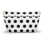 Chic Polka Dot Accessory Pouch, Stylish Makeup Bag, Travel Organizer, Gift for Her, Fun Dot Pattern, Cosmetic Case