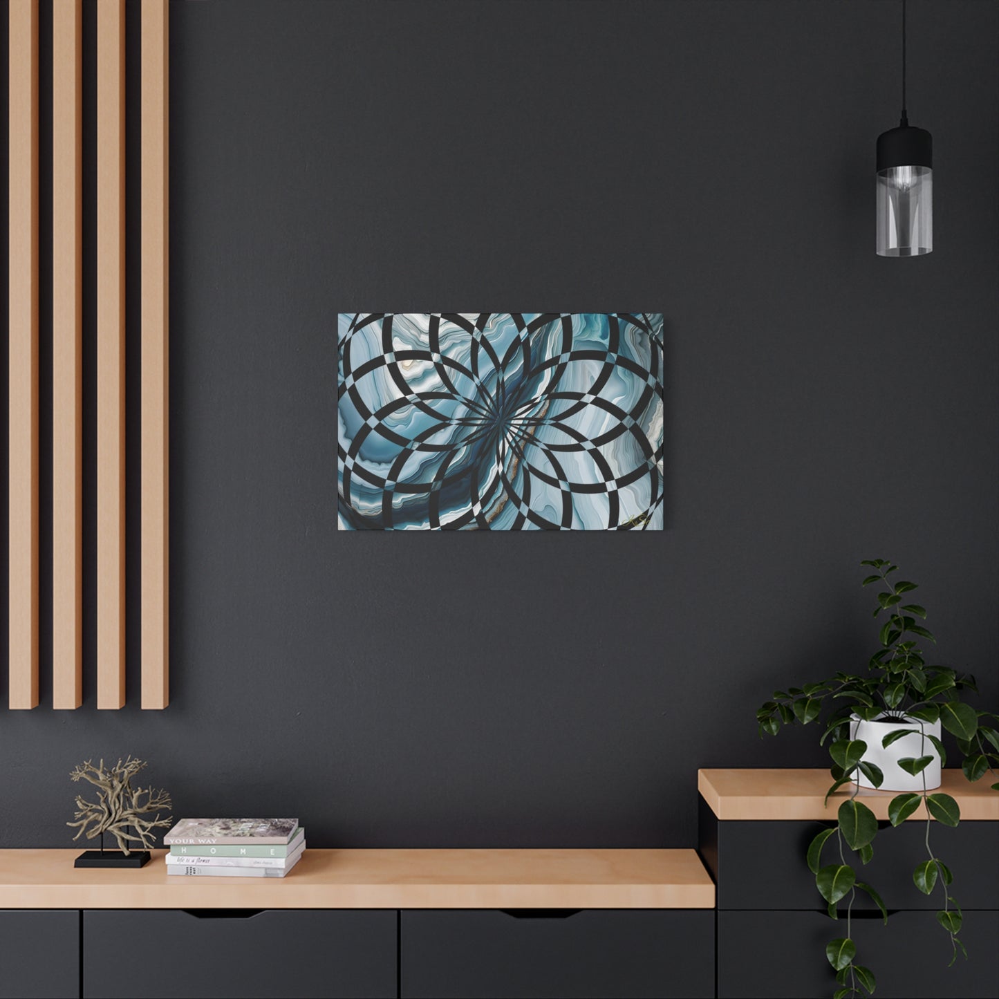 Abstract Geometric Art Canvas Print, Modern Wall