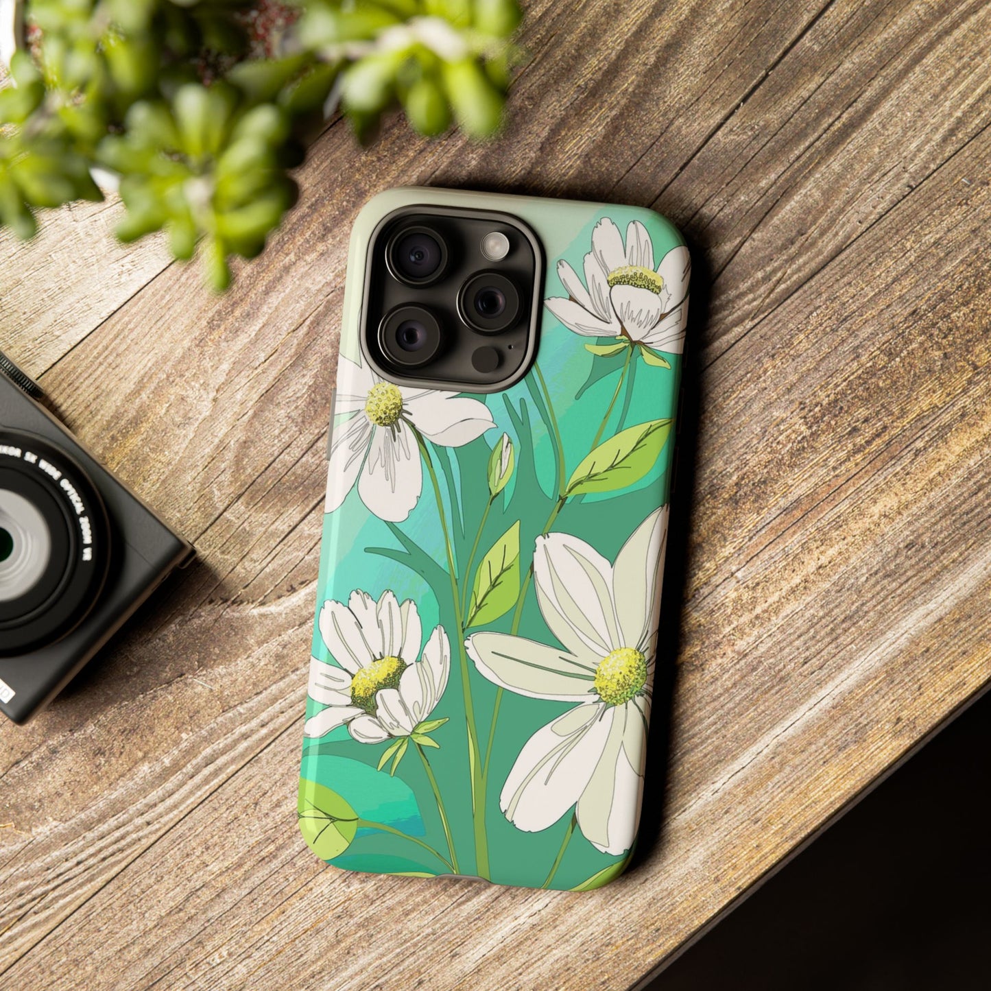 Floral Phone Case, Tough Cases, Flower Design, Nature Inspired, Eco-Friendly Cover, Unique Gift for Her, Spring Accessories