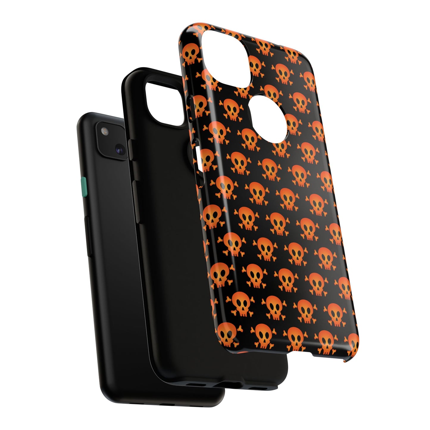 Halloween Skull Phone Case, Spooky Mobile Cover, Trick or Treat Accessory, Goth Gift, Skull Pattern Design