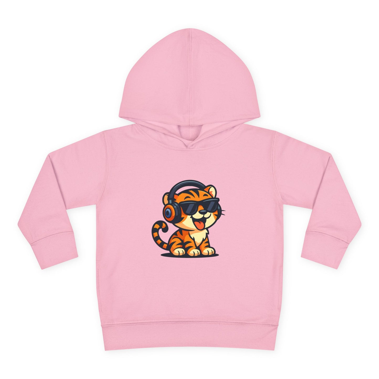 Toddler Cool Cat Fleece Hoodie - Fun Kids Apparel for Playtime, Birthday Gift, Nursery, Casual Wear, Music Lovers