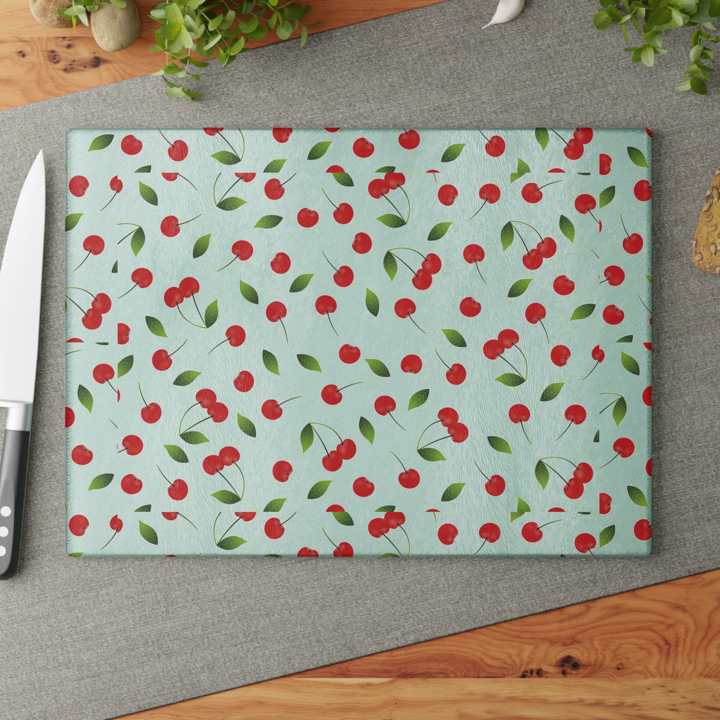 Charming Floral Glass Cutting Board, Kitchen Decor, Culinary Gift, Housewarming Present, Wedding Gift, Eco-Friendly Kitchenware