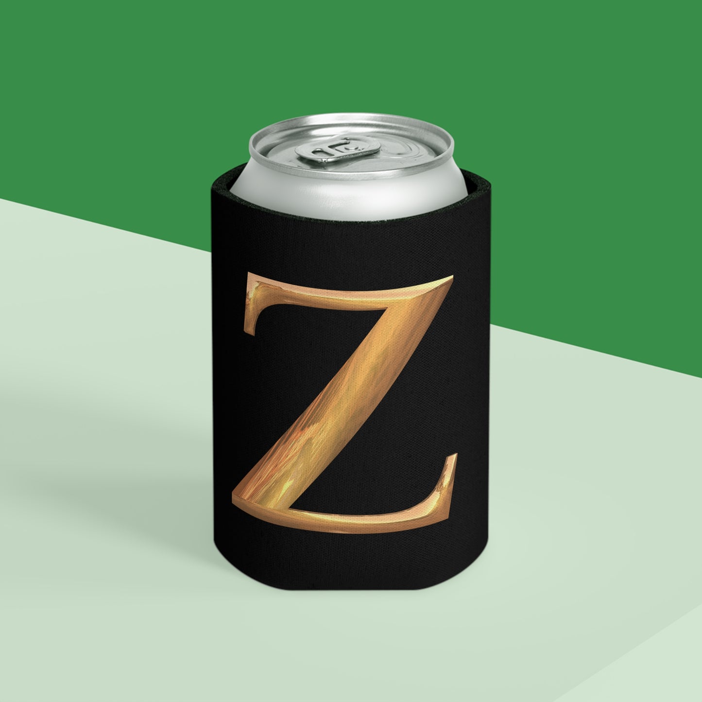 Custom Monogrammed "Z" Can Cooler, Personalized Drink Holder, Wedding Favors, Birthday Gifts, BBQ Accessories, Outdoor Events