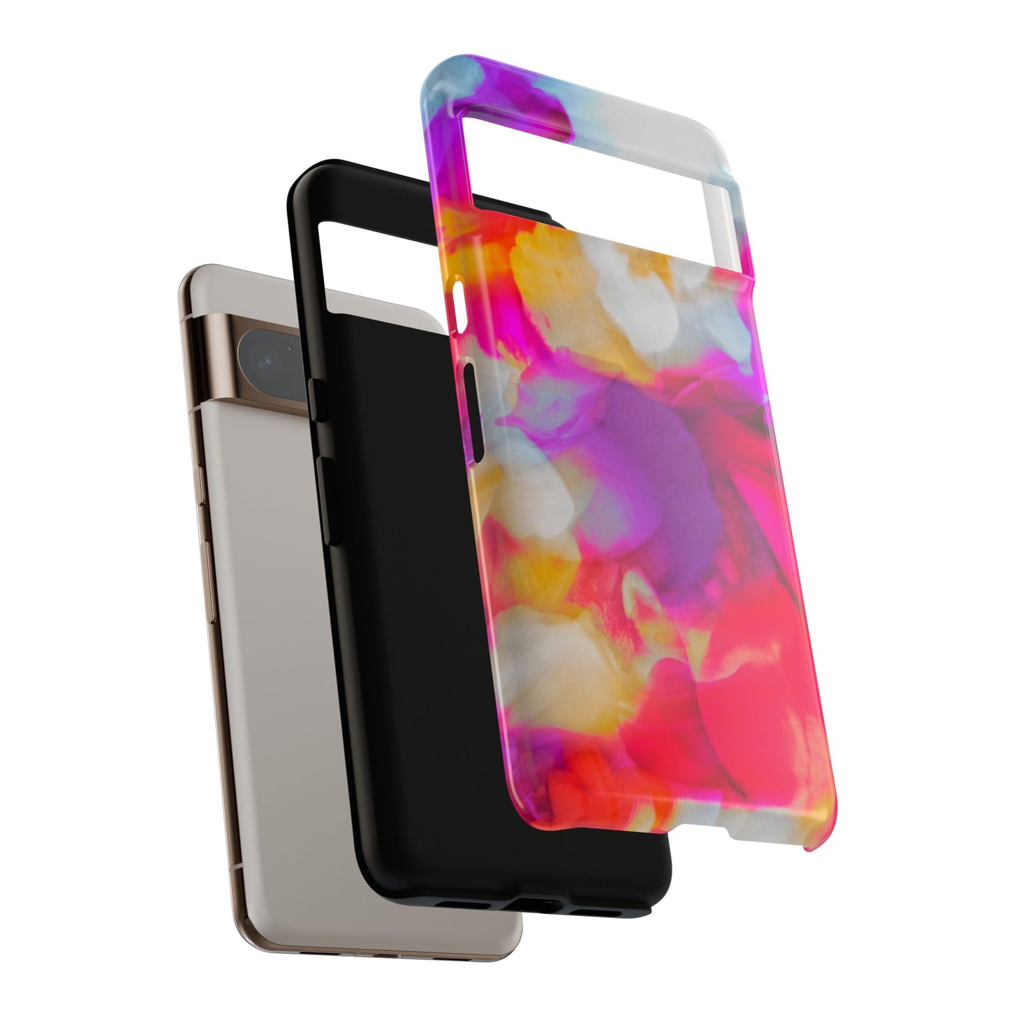 Floral Phone Case: Stylish Art for Your Device, Tough Cases, Gift for Her, Flower Print, Trendy Accessories, Phone Protection