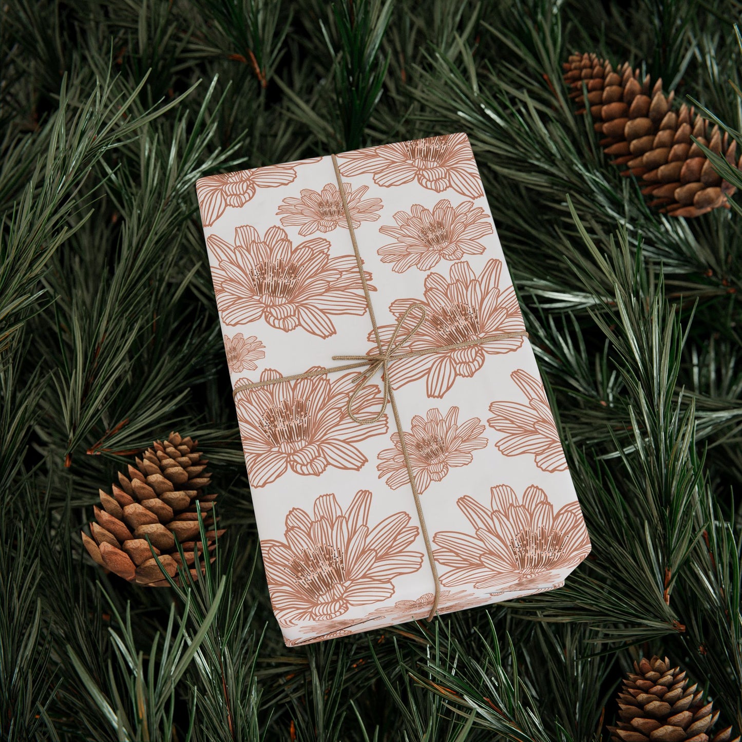 Elegant Floral Wrapping Paper, Gift Wrap for Birthdays, Weddings, Anniversaries, Holidays, Eco-Friendly Gift Wrap