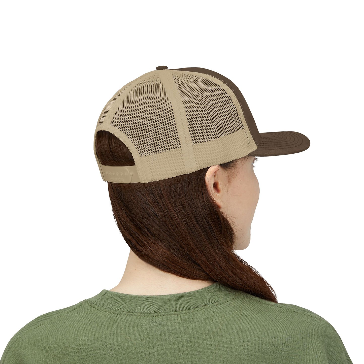 Don’t Look Back Snapback Trucker Cap — Retro Rainbow Embroidered Hat