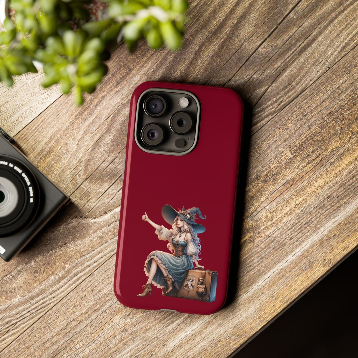 Witchy Phone Case - Magical, Durable - Halloween Gift, Cosplay Accessory, Cute Witch Design