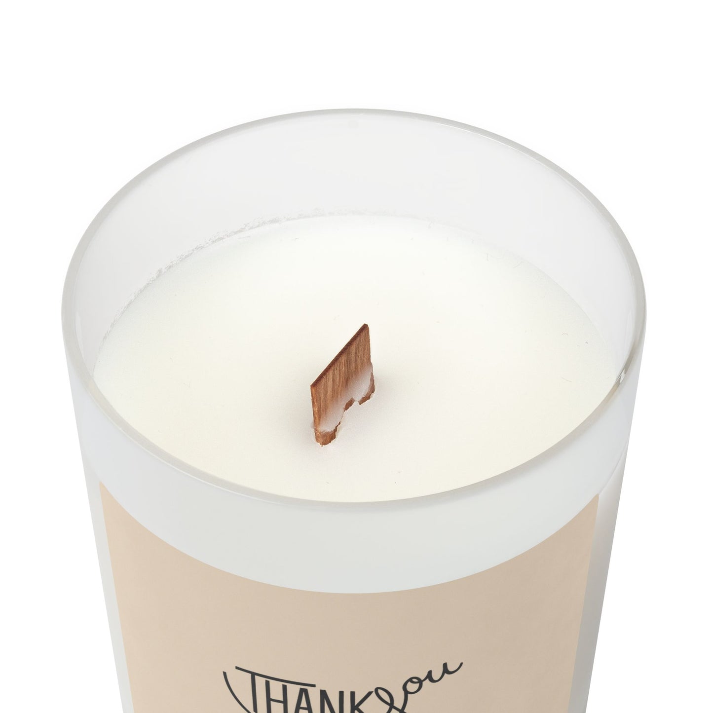 Frosted Glass Candle, 11oz