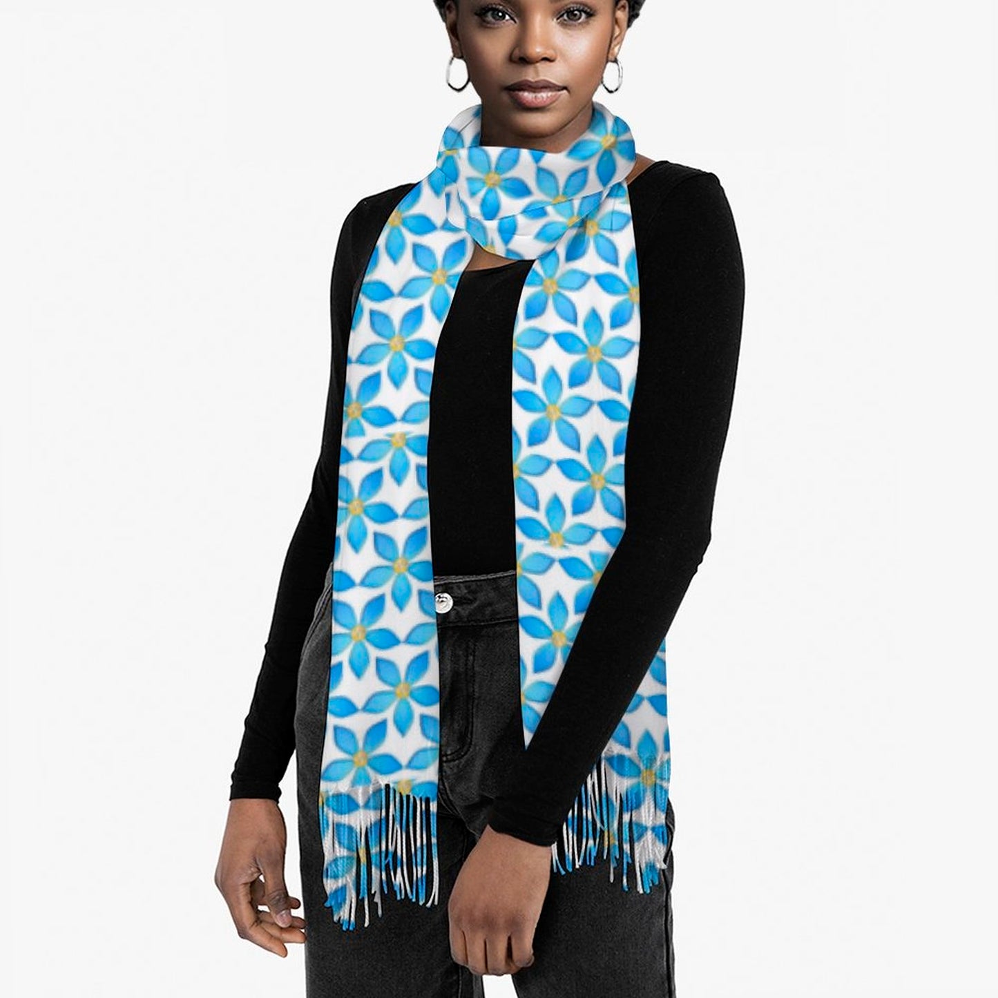 Cashmere-like Tassel Scarf