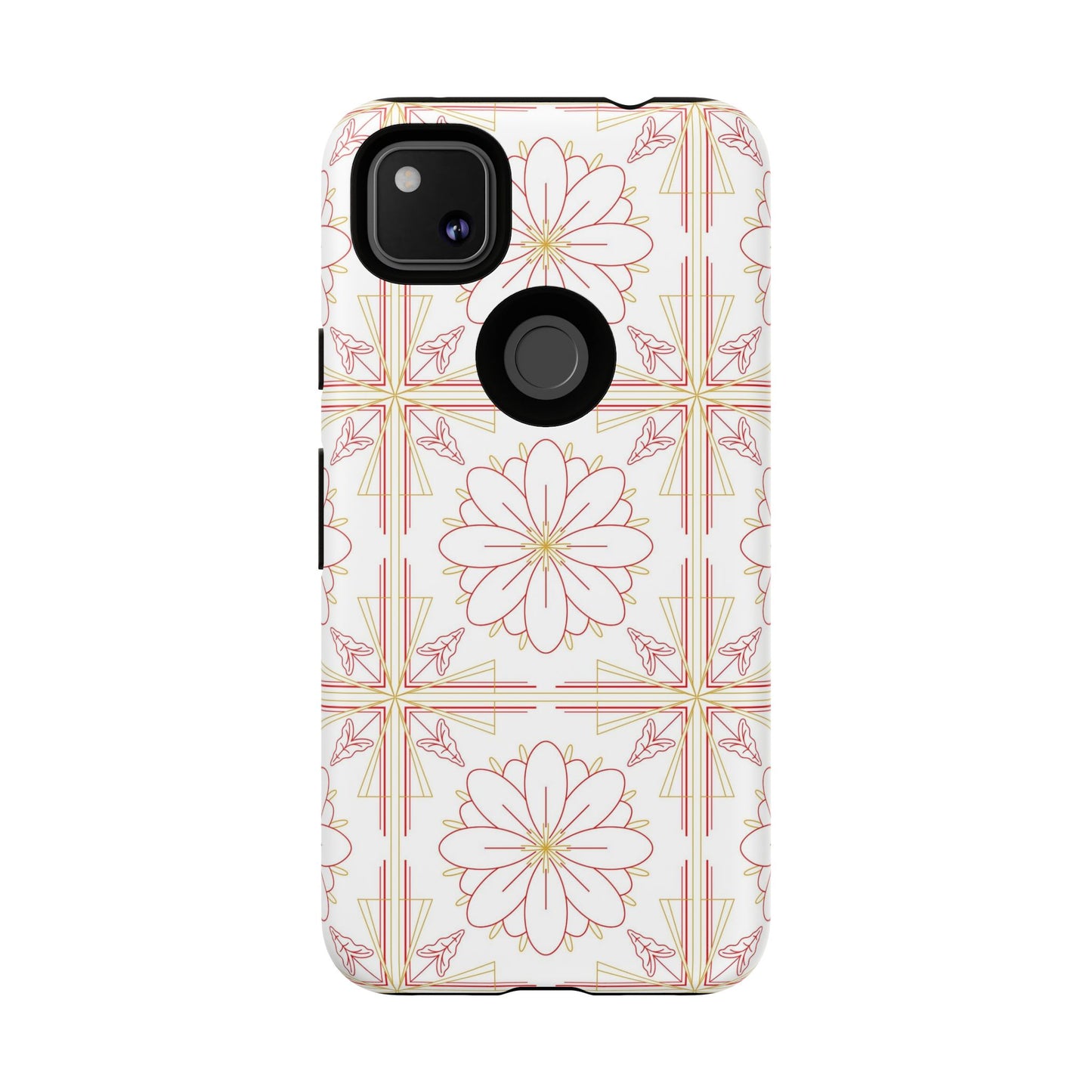 Floral Pattern Phone Case - Stylish Tough Case, Flower Design, Cute Mobile Cover, Phone Accessory, Gift for Her, Spring Style