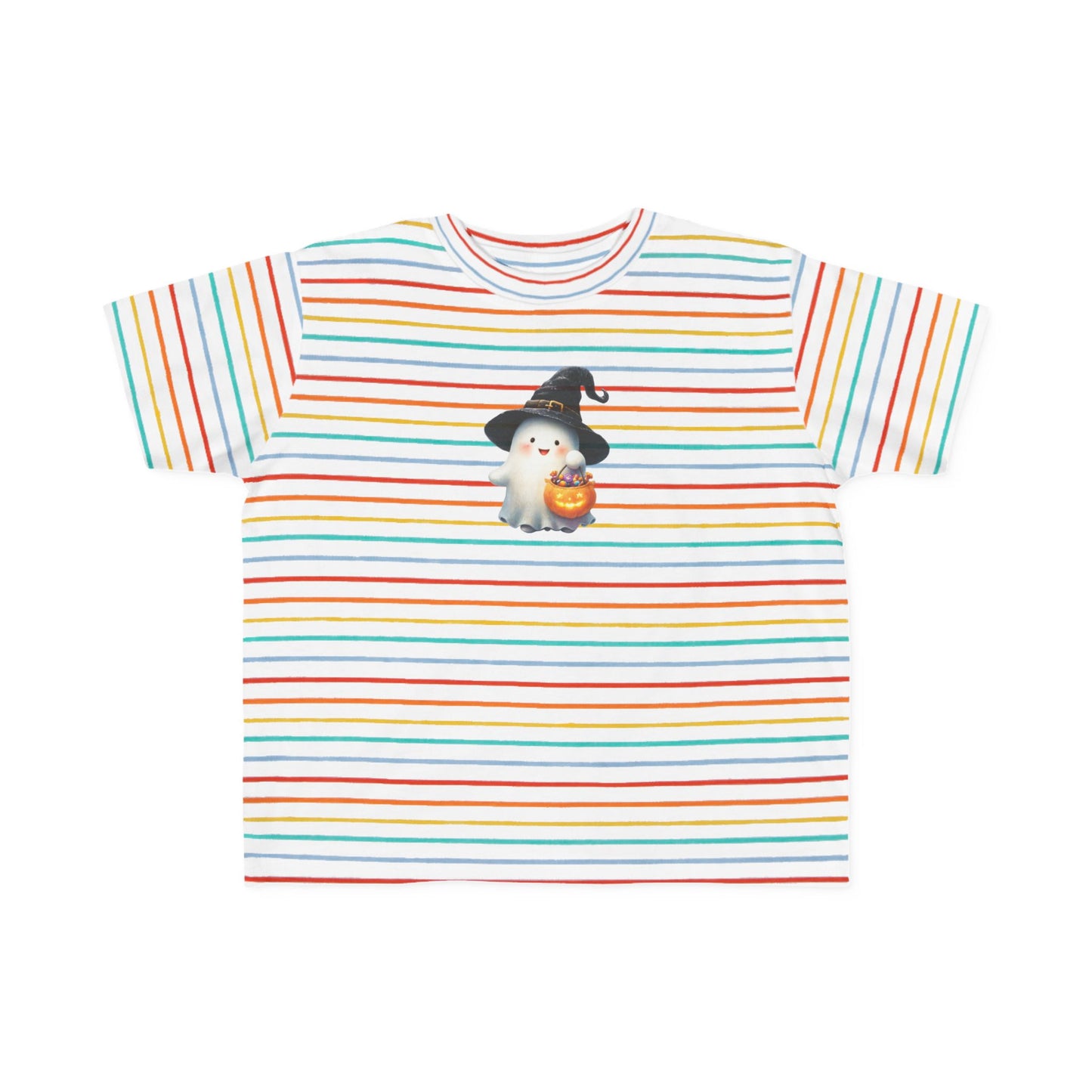 Adorable Halloween Toddler Tee, Cute Ghost Design, Kids Halloween Outfit, Witch Hat Shirt, Toddler Costume Top