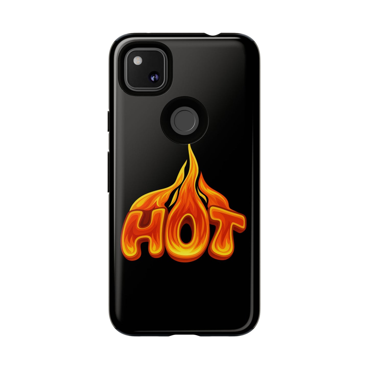 Stylish Phone Case, Hot Flames Design, Gift for Teens, Trendy Accessory, Protective Cover, Unique Phone Case