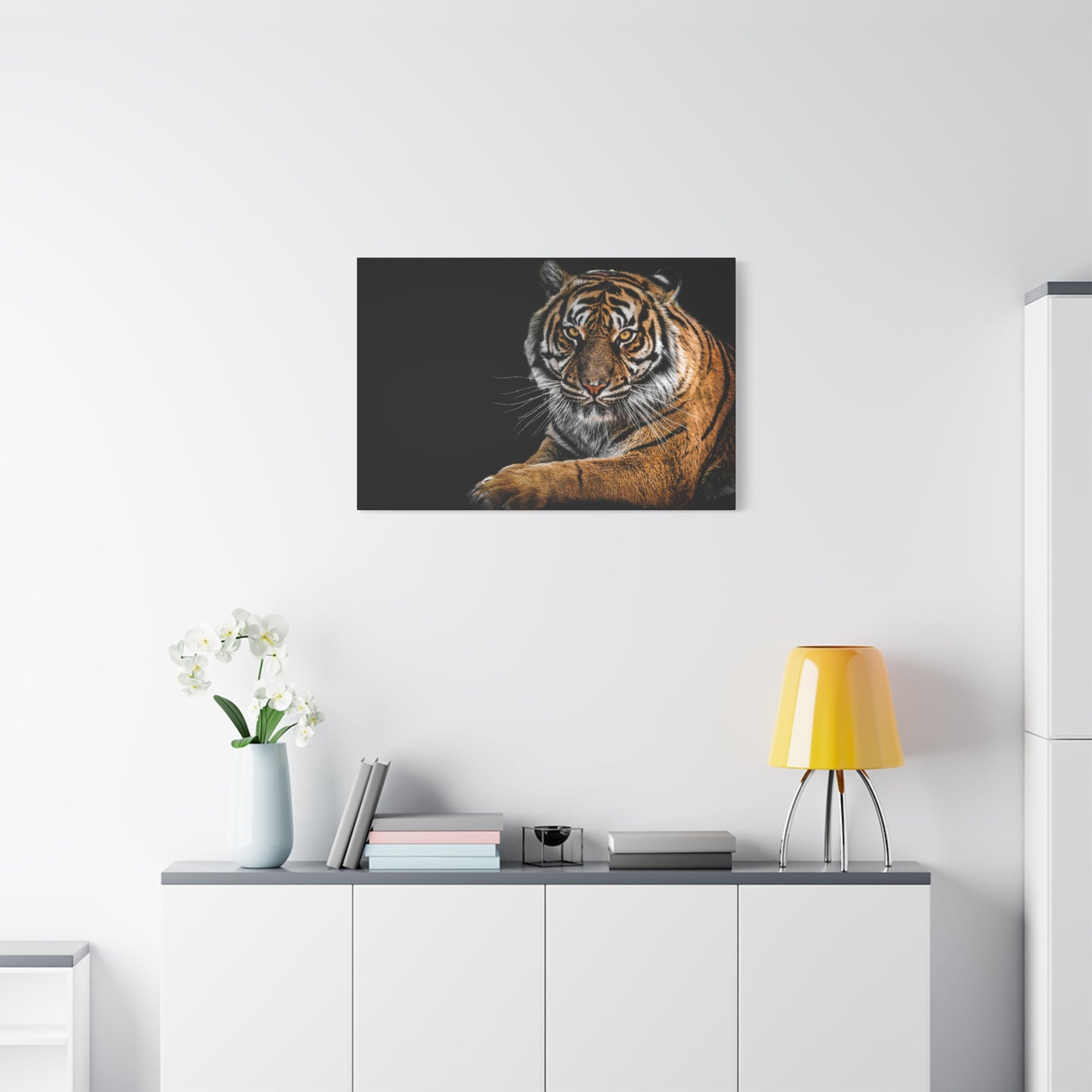 Majestic Tiger Canvas Art, Perfect for Animal Lovers, Home Decor, Gift for Wildlife Enthusiasts, Modern Wall Art, 1.25" Depth