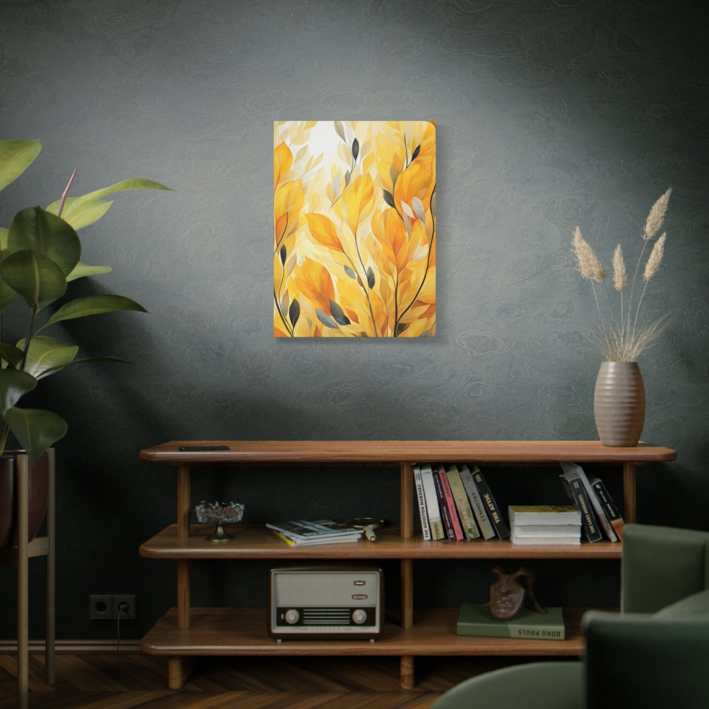 Gorgeous Yellow Matte Canvas Art Print, Stretched, 1.25"